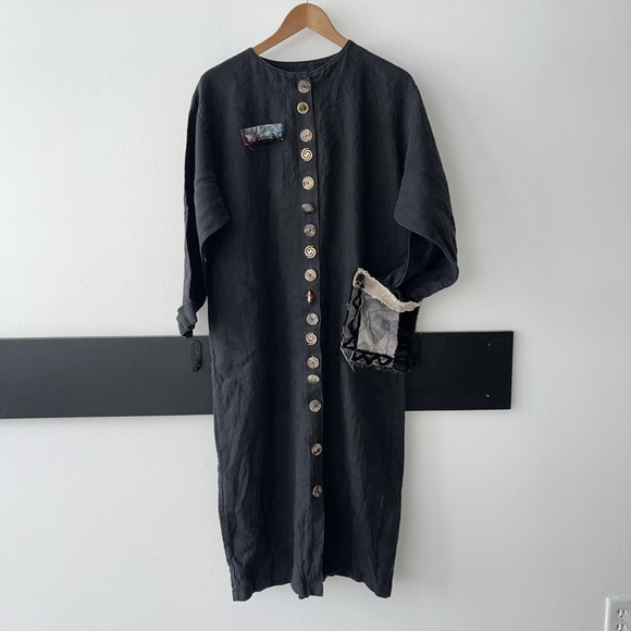 Lee Andersen Dresses & Skirts - Vintage 1990's Lee Andersen Art To Wear Linen Dress. Large